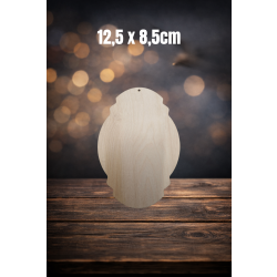 Tabliczka ozdobna 5 12,5cm z jednym otworem, tabliczka 12,5cm, sklejka 3mm